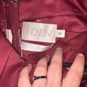 Eden Burgundy Prom Dress